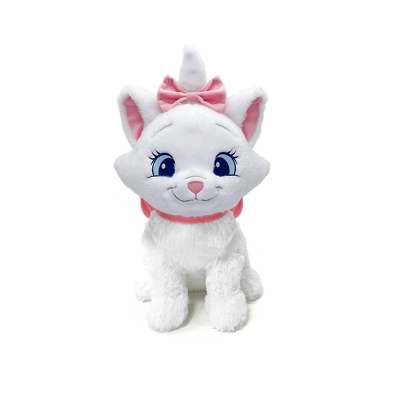 Simba Disney 6315870470 Peluche Classique Refresh Marie 25 cm Convient dès Les Premiers Mois de Vie Blanc