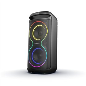 R-MUSIC – Blaster M – Enceinte High Power – Bluetooth, Lumières RGB, Mode karaoké, Poignée intégrée, Microphone Inclus, Support 