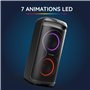 R-MUSIC – Blaster M – Enceinte High Power – Bluetooth, Lumières RGB, Mode karaoké, Poignée intégrée, Microphone Inclus, Support 