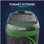 R-MUSIC – Blaster M – Enceinte High Power – Bluetooth, Lumières RGB, Mode karaoké, Poignée intégrée, Microphone Inclus, Support 