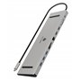 ICY BOX Station d'accueil USB-C (11 en 1) pour 2 moniteurs (2 x HDMI et 1 x VGA), 4K 60 Hz, 3 hubs USB 3.0, 100 W Power Delivery