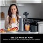 Ninja Extracteur de jus à pression à froid, carafe 700 ml et récupérateur de pulpe 1,1 l, pour des jus, boissons et shots sains,