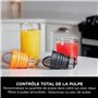 Ninja Extracteur de jus à pression à froid, carafe 700 ml et récupérateur de pulpe 1,1 l, pour des jus, boissons et shots sains,