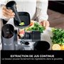 Ninja Extracteur de jus à pression à froid, carafe 700 ml et récupérateur de pulpe 1,1 l, pour des jus, boissons et shots sains,