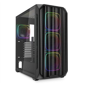 Sharkoon AK5M RGB Noir, boîtier PC ATX