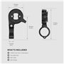 TUSITA Time TrialTri Support de Guidon Compatible avec Garmin Edge GPS Ordinateur de Vélo