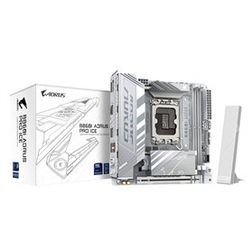 GIGABYTE B860I AORUS Pro Ice Carte mère - Processeurs Intel Core Ultra, VRM 8+1+2+1 Phases, jusqu'à 9200MHz DDR5, 1xPCIe 5.0 + 1