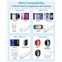 BLITEZZ 4 en 2 Cable Multi pour Chargeur Apple Watch et Phone, 1.2M Cable Multi Chargeur avec Câble USB C/Câble iPhone/Apple Wat