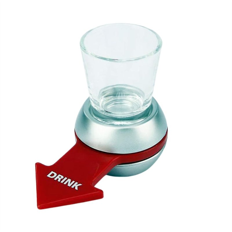 SIROCO Jeu pour Apéro Spin The Arrow avec Verre à Shot, Flèche Tournante – Idéal pour Soirées, Fêtes et Anniversaires Entre Amis