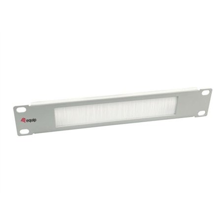 Equip Passe-câble 10" 1HE Plaque de Brosse Gris