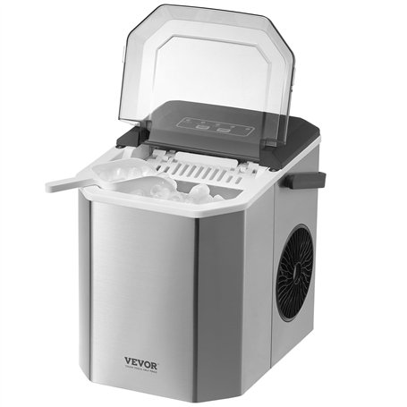 VEVOR Machine à Glaçons de Comptoir Capacité 11,8 kg/24 h, Appareil de Préparation de Glaçons en Forme de Balle Portable, Autone