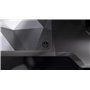 ENDORFY Crystal Black XL Tapis de Souris XXL 900x400 mm, Guide de Souris Lisse, Bord imprimé, Base en Caoutchouc antidérapant, D