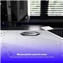 ENDORFY Crystal Onyx White XL Tapis de Souris XXL 900x400 mm, Guide de Souris Lisse, Bord imprimé, Base en Caoutchouc antidérapa