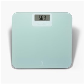 TERRAILLON - POWER FREE - Pèse personne électronique sans piles ni batterie, Ecologique, Dynamo, Capacité 180 Kg, Verre