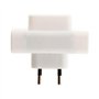 Multiprise Triplite 3 Prises - Compacte et Pratique - 3x6A, 230V pour Appareils Domestiques et Bureautiques