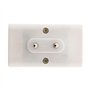 Multiprise Triplite 3 Prises - Compacte et Pratique - 3x6A, 230V pour Appareils Domestiques et Bureautiques
