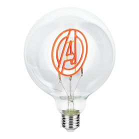 Paladone Ampoule décorative LED néon E27 Marvel Avengers - S’ajoute à n'importe quelle lampe compatible Edison, Cadeau de collec