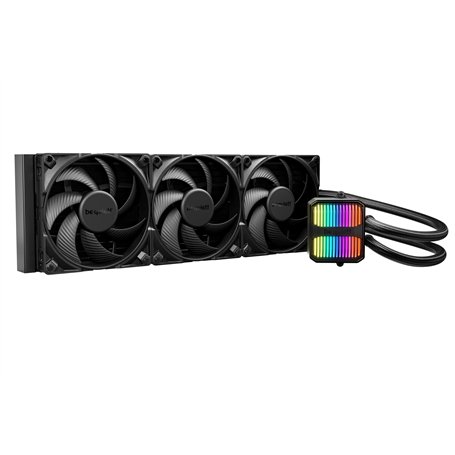 be quiet! Silent Loop 3 420mm système de refroidissement liquide, plaque froide usinée avec haute précision, 3 ventilateurs Sile
