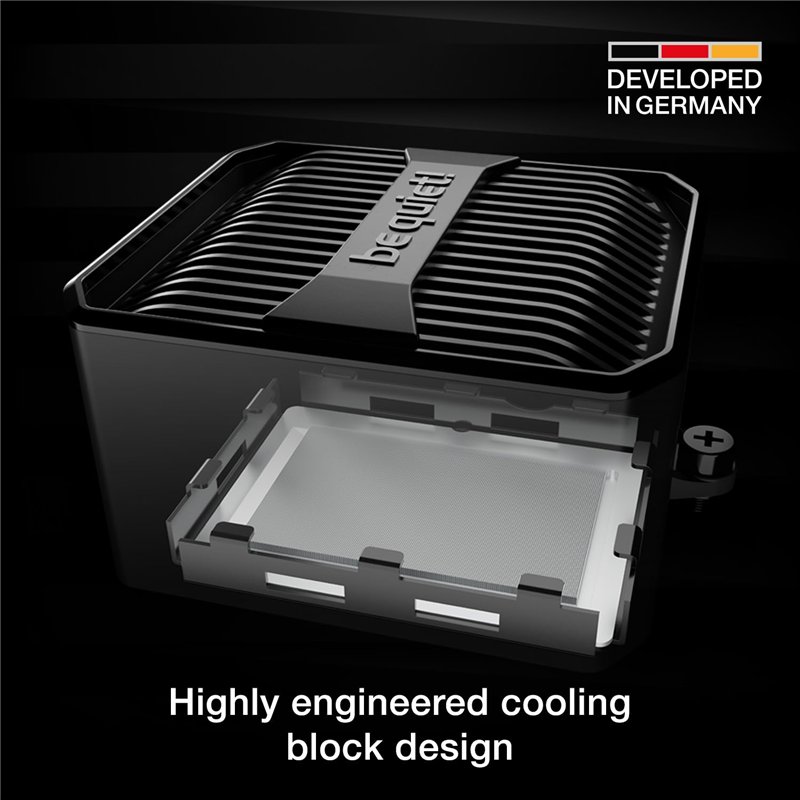 Image secondaire de be quiet! Silent Loop 3 420mm système de refroidissement liquide, plaque froide usinée avec haute précision, 3 ventilateurs Sile