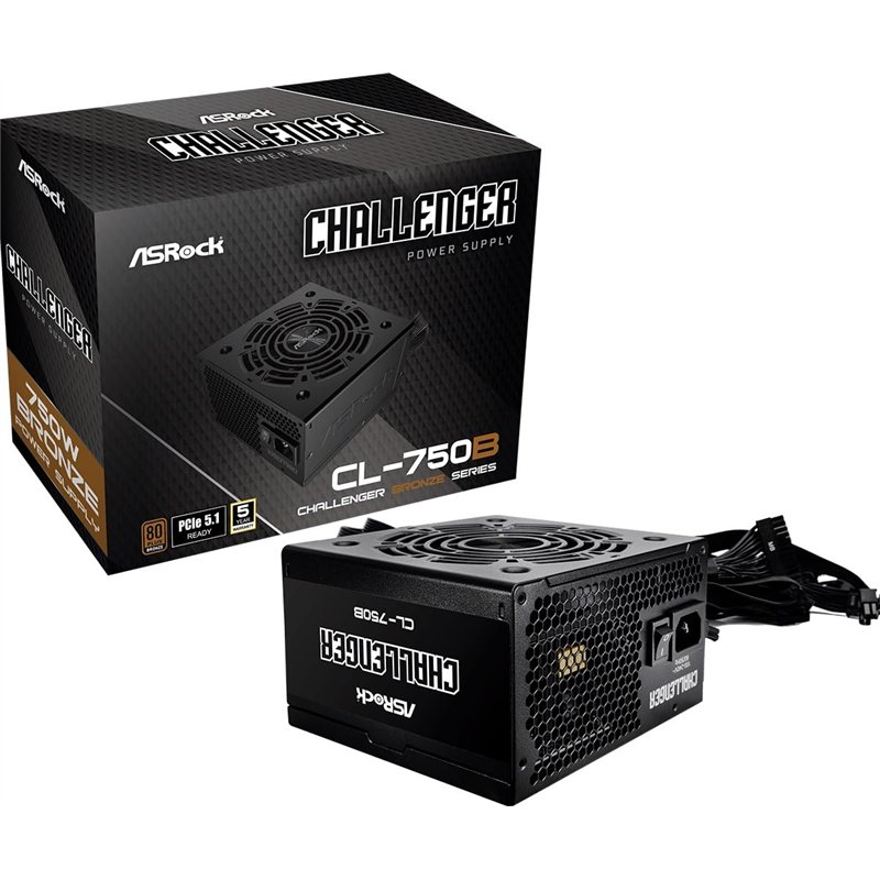 Alimentation+ATX+ASRock+Challenger+Bronze+-+750W+%28Noir%29