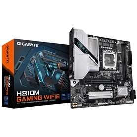 GIGABYTE H810M Gaming WIFI6 Carte mère - Processeurs Intel Core Ultra (Série 2), VRM 4+1+2 Phases, jusqu'à 6400 MHz DDR5, 1xPCIe