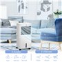 HOMCOM Climatiseur mobile refroidisseur d'air portable ventilateur 65 W par évaporation 3 en 1 avec réservoir d'eau de 15 L, osc