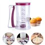 Distributeur de pâte à 900 mL avec graduation intégrée – Idéal pour crêpes, pancakes et gâteaux