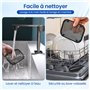 Tuocal 2 Pièces Grille Anti Projection pour Air Fryer Ninja Double Stack XL SL400EU SL300EU, Anti Eclaboussure Moule Silicone Pl