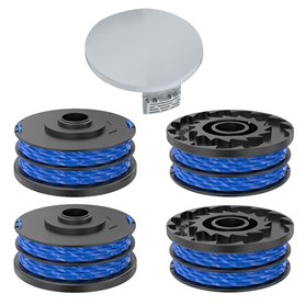 CHIHOLEN 4 Bobine Fil Coupe Bordure Compatible avec Ryobi RAC123,Convient pour Ryobi RLT4027, RLT4125, RLT5027, RLT6030, RLT5127