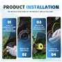 CHIHOLEN 4 Bobine Fil Coupe Bordure Compatible avec Ryobi RAC118 RAC119,Convient pour Ryobi RLT3025F,RLT3025S,RLT3525S,RLT2523,R