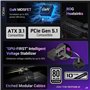 Asus Bloc d'alimentation ROG Strix 1000 W Platinum White, entièrement modulaire, 80+ Platinum, ATX 3.1, PCIe 5.0, GaN MOSFET, st