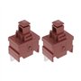 EMSea 2PCS Interrupteurs Alimentation à 2 Broches pour Aspirateur Pièces de Rechange Compatible avec Shark Rotator Lift Away NV4