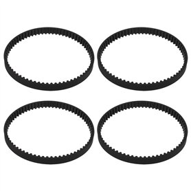 ECSiNG Lot de 4 courroies d'aspirateur compatibles avec Shark Rocket HV300 HV301 HV302 HV305 HV308 Series Noir Circonférence 207