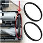 ECSiNG Lot de 4 courroies d'aspirateur compatibles avec Shark Rocket HV300 HV301 HV302 HV305 HV308 Series Noir Circonférence 207