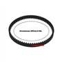 ECSiNG Lot de 4 courroies d'aspirateur compatibles avec Shark Rocket HV300 HV301 HV302 HV305 HV308 Series Noir Circonférence 207