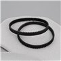 ECSiNG Lot de 4 courroies d'aspirateur compatibles avec Shark Rocket HV300 HV301 HV302 HV305 HV308 Series Noir Circonférence 207