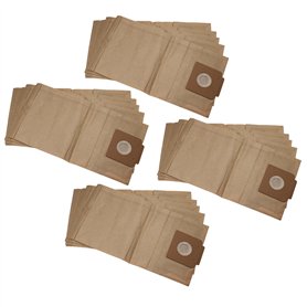 vhbw 20x Sacs compatible avec Würth TSS 12, TSS 12 ECO, TSS12 Compact aspirateur - papier, 42cm x 22cm marron