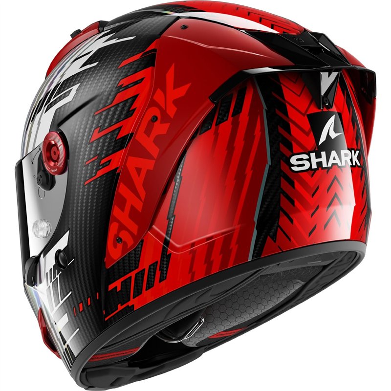 Image secondaire de SHARK, Casque Moto Intégral Aeron Edgy Carbon Red Chrome DRU, L