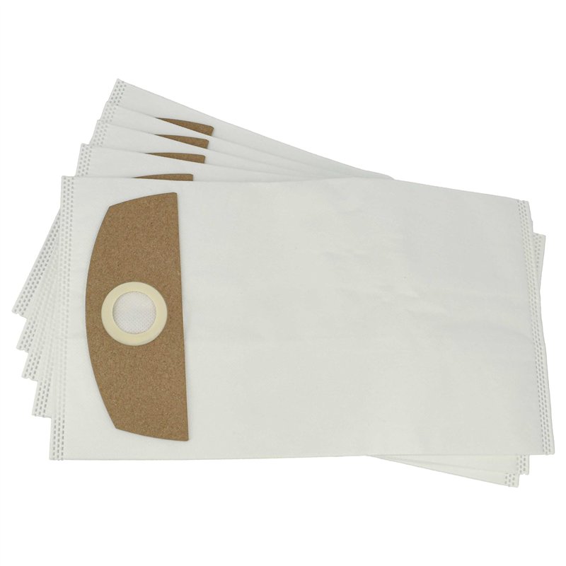 vhbw 5x Sacs compatible avec Cleancraft dryCAT 16 aspirateur - microfibre non tissée, 36cm x 20cm blanc