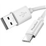 PHONILLICO Cable compatible avec enceinte Sonos One SL/Sonos Roam [PACK 2] USB TYPE USB-C Blanc 1 Mètre