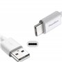PHONILLICO Cable compatible avec enceinte Sonos One SL/Sonos Roam [PACK 2] USB TYPE USB-C Blanc 1 Mètre