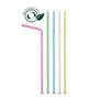 Lot de 50 Pailles Jetables Multicolores En Amidon De Maïs Compostables