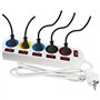 Bloc multiprise - GAO - 5 prises - Avec interrupteurs, 16A, 230V