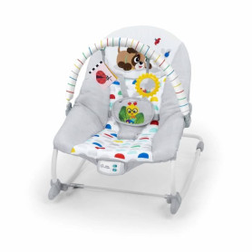 BABY EINSTEIN -DEAN- Transat bébé balancelle évolutif 3-en-1, Melodies et vibrations, 3 Positions, arche jouets amovible, 0-30 m