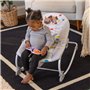 BABY EINSTEIN -DEAN- Transat bébé balancelle évolutif 3-en-1, Melodies et vibrations, 3 Positions, arche jouets amovible, 0-30 m