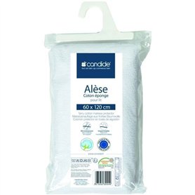 Protege Matelas Bébé 60x120 - Alese Bébé - Silencieux - Imperméable - Absorbant - oeko Tex - Made In Europe - 60x120cm Blanc