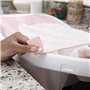 INGENUITY Baignoire bébé évolutive Deluxe rose, de la naissance jusqu'a 3 ans avec hamac bébé inclus