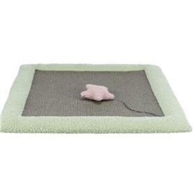 Junior matelas griffoir - TRIXIE - 47 x 47 cm - Gris / Menthe