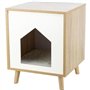 Abri - TRIXIE - Isa - Aspect bois - 40 x 50 x 40 cm - Brun clair / Blanc