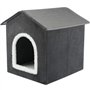 Abri - TRIXIE - Livia - 50 x 50 x 54  cm - Gris foncé / Blanc
